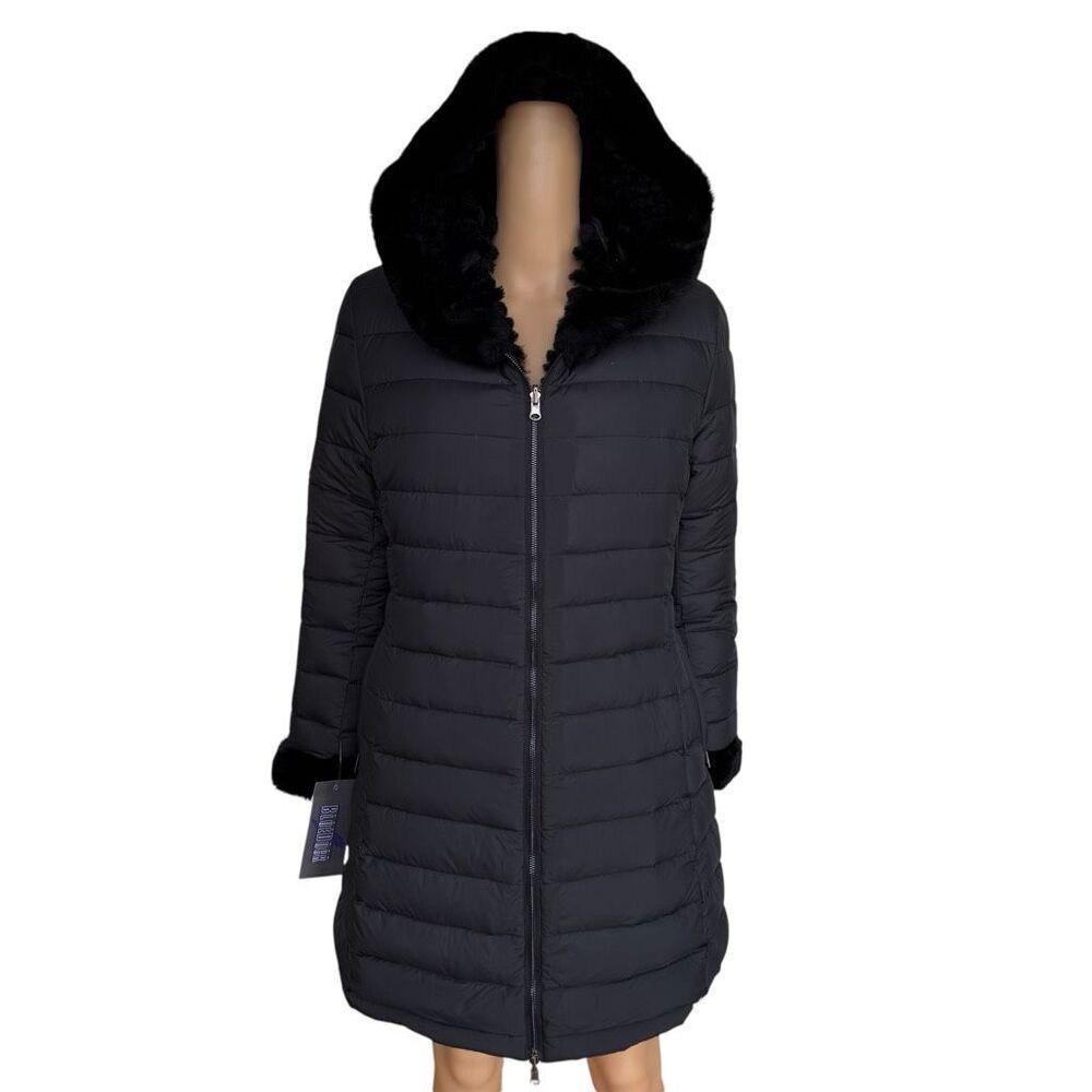 Blue Duck water resistant reversible genuine shearling 700 fill down coat S NWT - Picture 4 of 9
